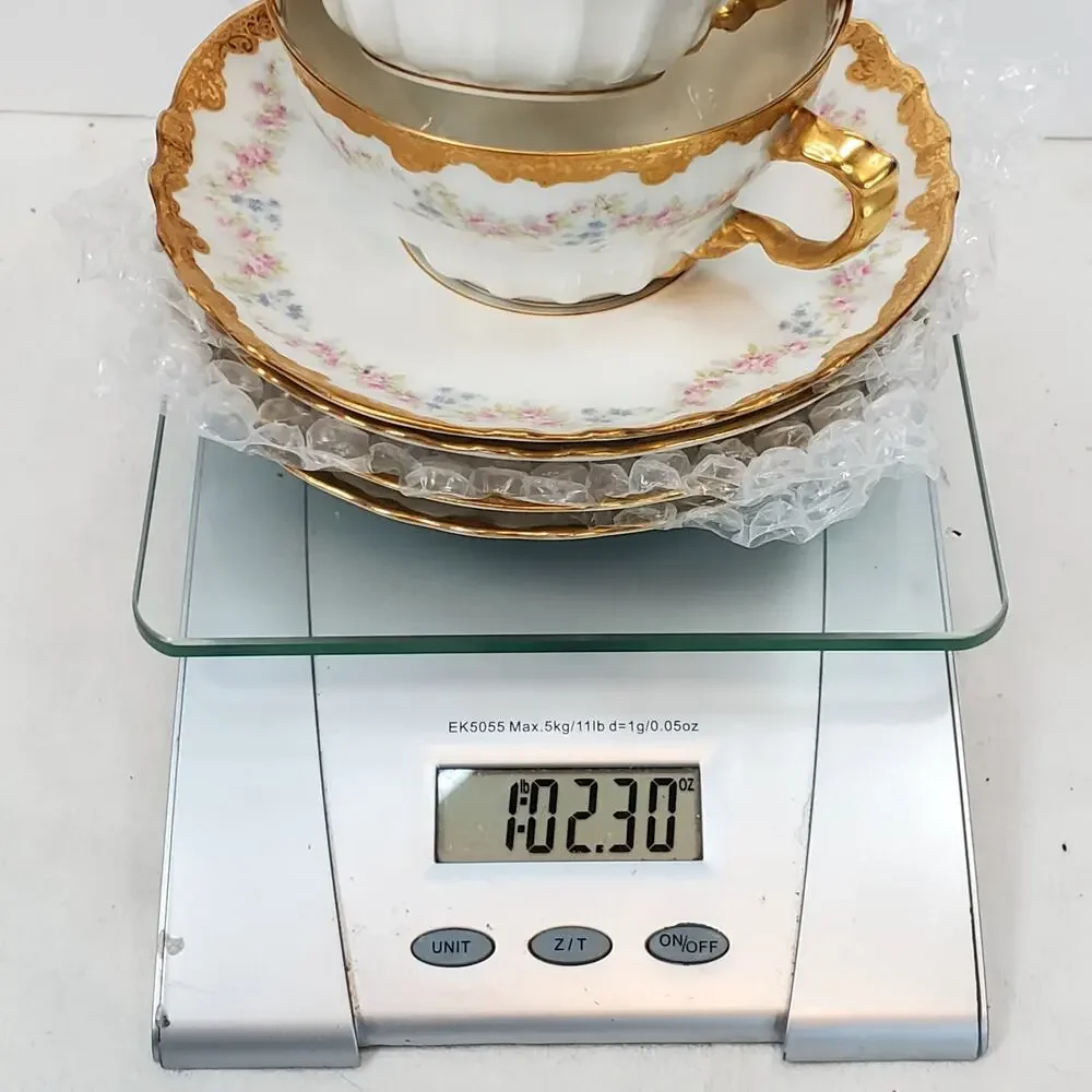 Antique Tiffany & Co NY Theodore Haviland Limoges Porcelain Bouillon Cups Saucer